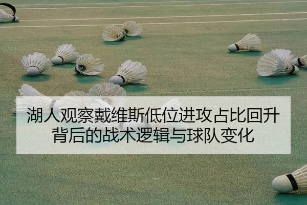 湖人观察戴维斯低位进攻占比回升背后的战术逻辑与球队变化